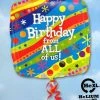Funtastic Balloon Creations Single Foils Happy Birthday From ALL Of Us!