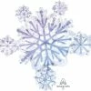 Funtastic Balloon Creations Prismatic Snowflake Cluster Single Foils