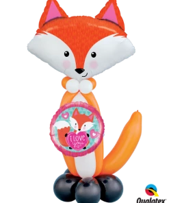 Funtastic Balloon Creations Tall Fabulous Valentine Fox Love & Romance