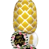 Funtastic Balloon Creations Pineappley Birthday Bouquet (1Large Pineapple, 2 Foils, 2 Double Stuffed Latex)