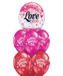 Funtastic Balloon Creations Luxury Sweet Valentine Message Bubble ( 1 Bubble, 6 Latex) Love & Romance