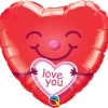 Funtastic Balloon Creations Love You Smiley Heart