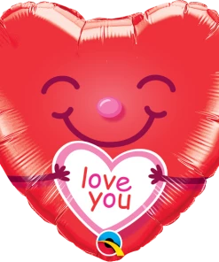Funtastic Balloon Creations Love You Smiley Heart