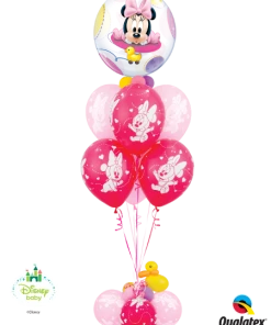 Funtastic Balloon Creations Disney Baby Minnie Bouquet (1 Bubble, 10 Latex)