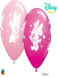 Funtastic Balloon Creations Disney Minnie Mouse Baby Hearts Latex Single Latex Balloons