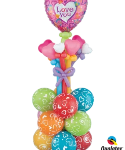 Funtastic Balloon Creations Garden Of Hearts Column