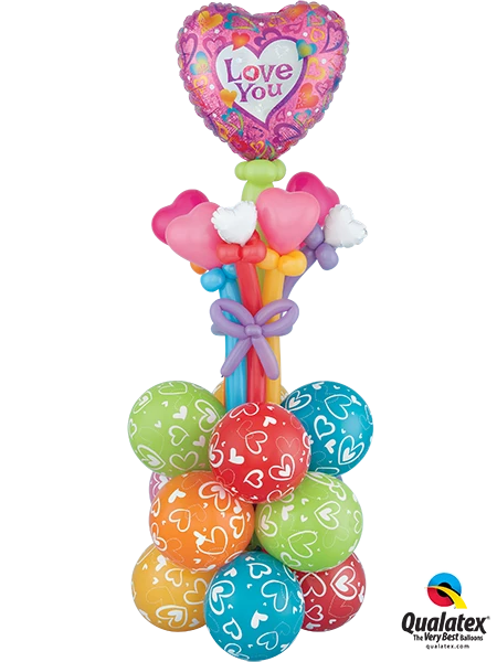 Funtastic Balloon Creations Garden Of Hearts Column 3 Funtastic Balloon Creations Garden Of Hearts Column
