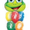 Funtastic Balloon Creations Hoppin' Party Bouquet ( 1 Large Frog, 6 Latex) Birthday