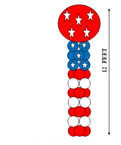 Funtastic Balloon Creations Americana Column Decor