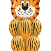 Funtastic Balloon Creations Luxury Tiger Stripes Bouquet ( 1 Large Tiger Head, 6 Latex)