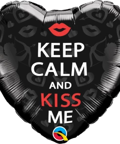 Funtastic Balloon Creations Keep Calm & Kiss Me Heart