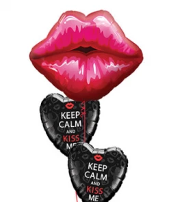 Funtastic Balloon Creations Love & Romance Kiss Me Bouquet ( 1 Giant Foil, 2 Foils)
