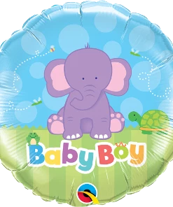 Funtastic Balloon Creations Baby Boy Purple Elephant Single Foils