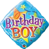 Funtastic Balloon Creations Single Foils Birthday Boy Stars Foil