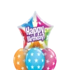 Funtastic Balloon Creations Be The Birthday Star Bouquet ( 1 Large Star, 3 Latex)