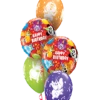 Funtastic Balloon Creations Party Animals Bouquet (2 Foil 3 Latex)