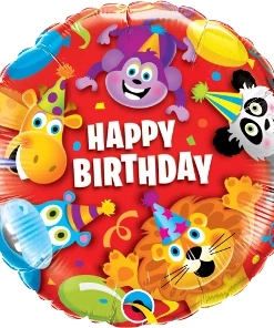 Funtastic Balloon Creations Birthday Party Animals Foil