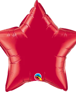 Funtastic Balloon Creations Ruby Red Star Foil