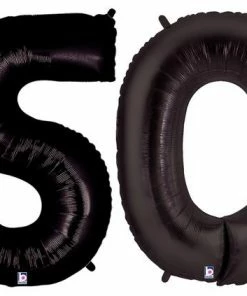 Funtastic Balloon Creations Single Foils Jumbo Black 50
