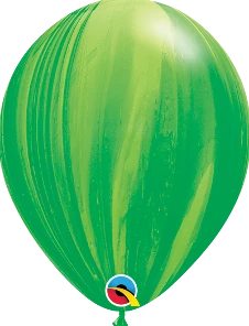 Funtastic Balloon Creations Green Rainbow SuperAgate Single Latex Balloons