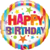 Funtastic Balloon Creations Happy Birthday Stripes Single Foils