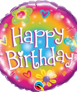 Funtastic Balloon Creations Daises, Hearts And Butterflies Happy Birthday