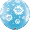 Funtastic Balloon Creations 3' PALE BLUE BABY BOY