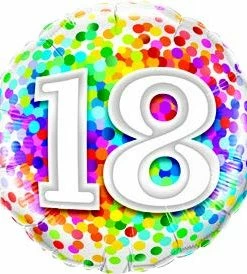 Funtastic Balloon Creations 30 Rainbow Confetti (comes In Ages 18,20,21,30,40,50,60,70,80,90,100) Single Foils 16 Funtastic Balloon Creations 30 Rainbow Confetti (comes In Ages 18,20,21,30,40,50,60,70,80,90,100) Single Foils