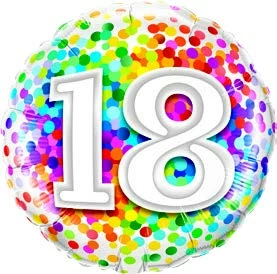Funtastic Balloon Creations 30 Rainbow Confetti (comes In Ages 18,20,21,30,40,50,60,70,80,90,100) Single Foils 5 Funtastic Balloon Creations 30 Rainbow Confetti (comes In Ages 18,20,21,30,40,50,60,70,80,90,100) Single Foils