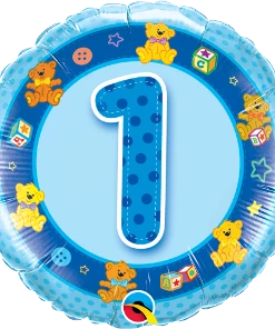 Funtastic Balloon Creations Birthday Boy Blue Foil Single Foils