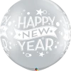 Funtastic Balloon Creations 30" Happy New Year Single Latex Balloons