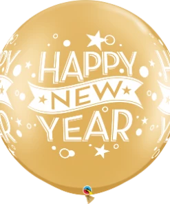 Funtastic Balloon Creations 30" Happy New Year Single Latex Balloons