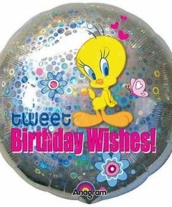 Funtastic Balloon Creations Tweet Birthday Wishes Single Foils
