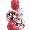 Funtastic Balloon Creations Mickey & Minnie I Love You Bouquet (2 Bubbles, 3 Latex)