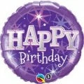 Funtastic Balloon Creations Happy Birthday Purple Single Foils