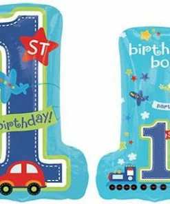 Funtastic Balloon Creations Single Foils Boy 1st Birthday