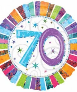 Funtastic Balloon Creations Radiant Holographic Rainbow 70 Single Foils