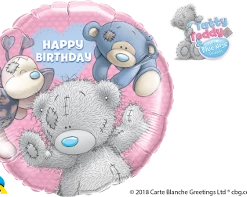 Funtastic Balloon Creations Happy Birthday Tatty Friends Single Foils