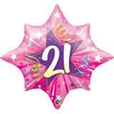 Funtastic Balloon Creations Pink 21st Birthday