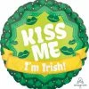 Funtastic Balloon Creations Single Foils Kiss Me I'm Irish Lips