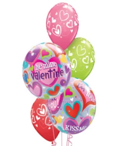 Funtastic Balloon Creations Be Mine Valentine (2 Bubbles, 3 Latex)