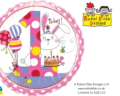 Funtastic Balloon Creations Single Foils RE Birthday Girl Collection Ages 1-5