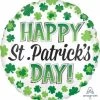 Funtastic Balloon Creations Happy St. Patrick's Day Shamrock Single Foils