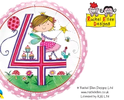 Funtastic Balloon Creations Single Foils RE Birthday Girl Collection Ages 1-5
