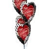 Funtastic Balloon Creations Love & Romance Pattern Of Love Bouquet (5 Foil Hearts)