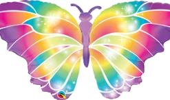 Funtastic Balloon Creations Luminous Butterfly Single Foils