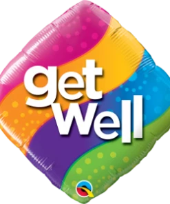 Funtastic Balloon Creations Get Well Diamond Single Foils