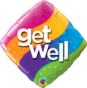 Funtastic Balloon Creations Get Well Diamond Single Foils 3 Funtastic Balloon Creations Get Well Diamond Single Foils