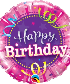 Funtastic Balloon Creations Happy Birthday Pink