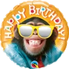 Funtastic Balloon Creations Single Foils Happy Birthday Monkey Smiles